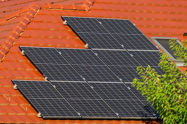34 Solar panels in East Islip are installed at a residential building. Call now for an estimate.<br />